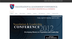Desktop Screenshot of negotiationleadership.org