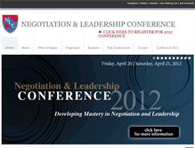 Tablet Screenshot of negotiationleadership.org